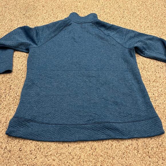 LL Bean Flexforward Quilted Pullover Sz XL Petite Half Zip Outdoor Blue Hiking - Picture 4 of 7